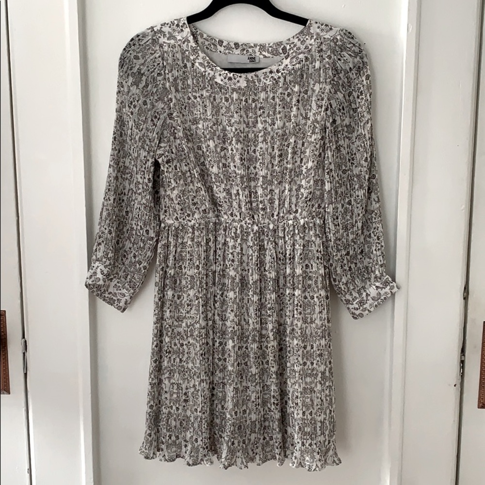 Anine Bing pleated floral dress